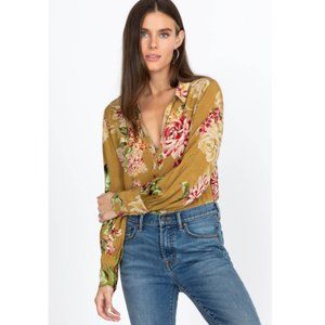 Johnny Was Vintage Rose Yrene Button Up